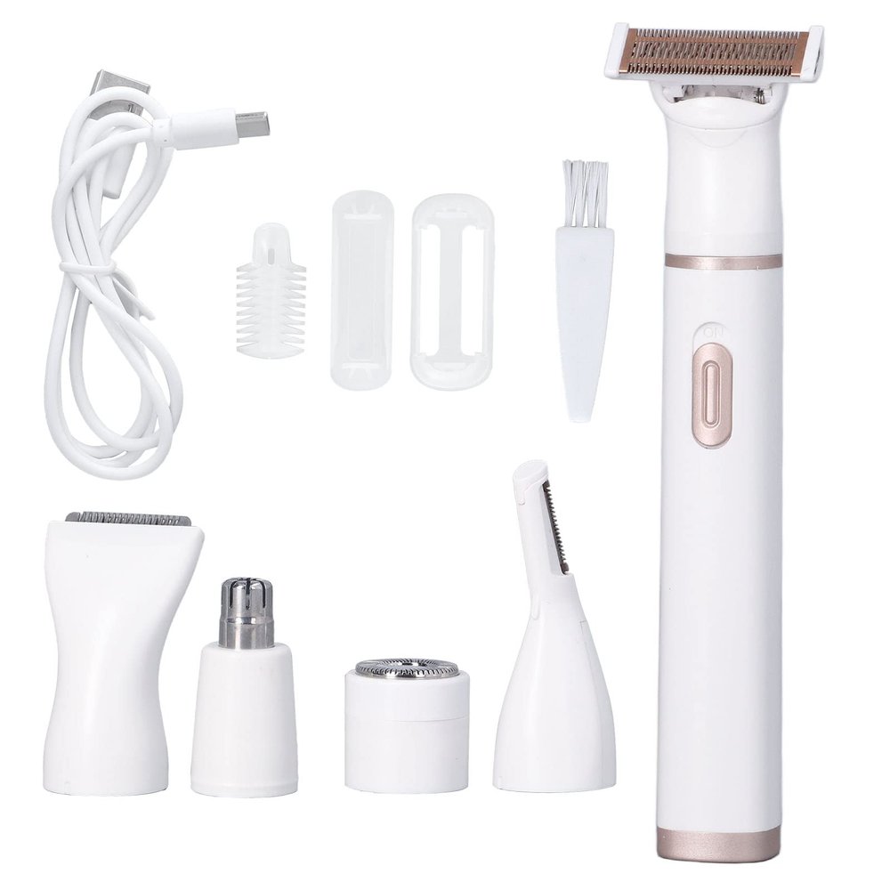 Electric Razor for Women,5 in 1 Lady Shaver Facial Hair Remover Women Shaver Hair Remover for Nose Hair Eyebrow,Detachable Electric Hair Remover