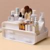 KHiry Makeup Organiser Cosmetic Storage Box Makeup Organiser Storage Drawers Elegant Vanity Holder with 2 Drawers for Dressing Table, Vanity Countertop, Bathroom Counter view 1