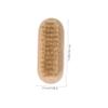 Housoutil 2 Pack Natural Boar Bristle Fingernail Toenail Cleaning Tools Wooden Handle Double Sided Nail Brush for Manicure Pedicure view 2