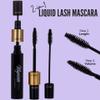 Black Waterproof Lash Tubing Mascara | 2-in-1 Natural Look Liquid Lash Extension | Smudge-Proof Flake-Free Quick Dry | Warm Water Removal | Cruelty & Paraben-Free view 2