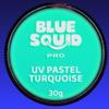 Blue Squid Face Paint Water Based Single Cake Professional Face & Body Paint - Water Activated, Kids Adults Face Painting for Costume, Halloween Makeup, Cosplay - UV Pastel Turquoise Face Paint 30g view 1