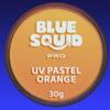 Blue Squid Face Paint Water Based Single Cake Professional Face Paint & Body Paint - Water Activated, Kids Adults Face Painting for Costume, Halloween Makeup, Cosplay - UV Pastel Orange Face Paint 30g view 1