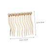 balacoo 2pcs Alloy Hair Combs for Women Rhinestone Pearl Hair Clips Decorations Bangs Comb Female Headdress view 2