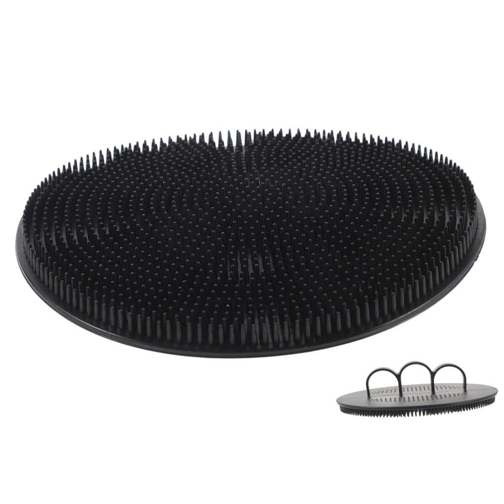 SOLUSTRE Cleaning Brush Silicone Shower Scrubber Exfoliating Brush Bath Massager for Gentle Skin Care