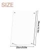 2 PCS Transparent Nail Art Display Board, Large Acrylic Display Polish Board False Nail Tips Sample Display Holder Nail Color Nail Practice Board with Double Sided Tape For Salon 13.4 x 9.8 Inches view 2