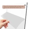 2 PCS Transparent Nail Art Display Board, Large Acrylic Display Polish Board False Nail Tips Sample Display Holder Nail Color Nail Practice Board with Double Sided Tape For Salon 13.4 x 9.8 Inches view 3