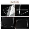 2 PCS Transparent Nail Art Display Board, Large Acrylic Display Polish Board False Nail Tips Sample Display Holder Nail Color Nail Practice Board with Double Sided Tape For Salon 13.4 x 9.8 Inches view 4
