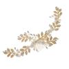 balacoo Elegant Pearl Hair Comb with Metal Leaf Design for Brides Lightweight Wedding Hair Accessory for Women Beautiful Decorative Floral Hairpin for Special Occasions view 1