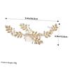 balacoo Elegant Pearl Hair Comb with Metal Leaf Design for Brides Lightweight Wedding Hair Accessory for Women Beautiful Decorative Floral Hairpin for Special Occasions view 2