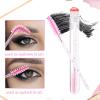 Disposable Mascara Wands Tube Set 10Pcs Shiny Diamond Lash Brush Eyelash Spoolies With Tube Mascara Wands Makeup Tool for Eyelash Extensions(Pink) view 4