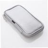 POPETPOP 2pcs Pu Leather Makeup Brush Organizer Pouch Portable Cosmetic Bag Strong Zipper for Travel and Home Use Lightweight Design Silver view 2