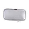 POPETPOP 2pcs Pu Leather Makeup Brush Organizer Pouch Portable Cosmetic Bag Strong Zipper for Travel and Home Use Lightweight Design Silver view 4