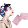 POPETPOP 200pcs Natural Fiber Oil Absorbing Facial Pads Face Skincare Wipes Pink Tissue Paper view 2