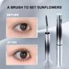 Curling IronMascara, Iron Wand Mascara, 3D Curling Eyelash Iron Mascaras, 3DCurling Eyelash IronMascara, CurlingIronMascara,Korean Mascara Metal Wand (Black*2) view 2
