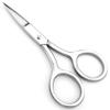 Utopia Care Eyebrow Scissors, Professional Stainless Steel Small Shears for Men and Women Cuticle Nail Scissors, Nose Hair Scissors for Grooming Mustache, Beard, Eyelashes, Ear Hair Trimming, Silver view 1