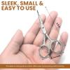Utopia Care Eyebrow Scissors, Professional Stainless Steel Small Shears for Men and Women Cuticle Nail Scissors, Nose Hair Scissors for Grooming Mustache, Beard, Eyelashes, Ear Hair Trimming, Silver view 2