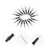 BIUDECO Micro Eyebrow Brush Set Cap 50pcs for Travel Makeup Artists Eyelash Extensions view 4