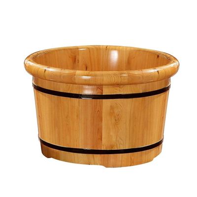 BABYCE Foot Bath Soak Sauna Wooden Bucket,Relax Pedicure Foot Bath,Foot Massage Spa for Home,Foot and Leg Spa for Adults Foot Spa Household Wash Ba