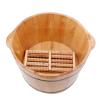 feet soaking tub Foot Soaking Tub, Wood Foot Bath Basin Massage Barrel Feet Relax Spa Bucket Kit, Pedicure Bowl Plus Cover Plate and Massage for Relaxing Foot, Portable Household Foot Soaking Bath Bas view 1