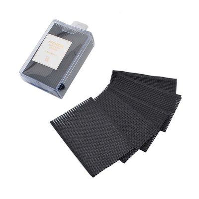 10Pcs Black Magic Bang Hair Styling Tool - Plastic Paste Posts, Square Hair Holders, Barber Grippers Accessories