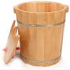 BABYCE Foot Bath Soak Foot Tub, Thickening Spa Bucket with Handle Very Good to Soak Your Feet Pedicure Bowl, Toe Nails, and Ankles Nature Hydro Massage Woodenbarrel+lid Foot Spa Bath Massager view 1