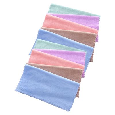 Didiseaon 10pcs Microfiber Face Towel Coral Fleece Makeup Remover Cloths for Women Soft Washcloths Random Colors for Home Travel Use