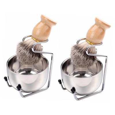Didiseaon 2sets Men's Shaving Kit Beard Care Accessories Beard Cleaning Tool Shave Kit for Men Male Grooming