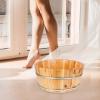 Happyyami Foot Soak Tub Multi-functional Bucket for Foot Bath Pedicure Portable Design for Easy Storage and Travel Wood Material view 2