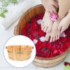 Happyyami Foot Soak Tub Multi-functional Bucket for Foot Bath Pedicure Portable Design for Easy Storage and Travel Wood Material view 4