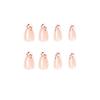 24 Pcs Press on Nails Short Almond - CEWEWP Winter Almond Fake Nails Press ons White French Nail Tips with Cherry Design Full Cover False Nails Glue on Nails Artificial Acrylic Nail Art Kit view 4