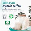 Lil-Lets Cotton Wool Balls, Certified Organic, 100% Pure Cotton Wool, Super Soft, Large Cotton Wool Puffs, Gentle on Skin, Dermatologically Tested, Pack of 100 Balls, White view 2
