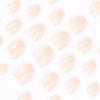 24Pcs Fake Nails Short Almond Press on Nails CEWEWP White French Tip Nails for Women Real Nude Glue on Nails Short Acrylic Nails Press on Natural Gel Oval Stick on Nails Strong False Nails Set view 2