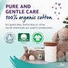 Lil-Lets Baby Cotton Wool Balls, 100 Count, Certified Organic, 100% Pure Cotton Wool, Super Soft, Large Puffs, Gentle on Baby's Delicate Skin, Dermatologically Tested, Ideal for Newborns view 2