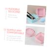MERRYHAPY Brush Cleaning Bowl Makeup Brush Cleaner Pad Silicone Mat for Gentle Makeup Brush Cleaning Compact view 2