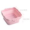 MERRYHAPY Brush Cleaning Bowl Makeup Brush Cleaner Pad Silicone Mat for Gentle Makeup Brush Cleaning Compact view 4