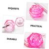 NOLITOY 4pcs Nail Dappen Dish Lid Monomer Holder Acrylic Nail Supplies Glass Bowl view 3