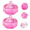 NOLITOY 4pcs Nail Dappen Dish Lid Monomer Holder Acrylic Nail Supplies Glass Bowl view 4