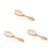 Didiseaon 3pcs Dense Wool Beard Brush Curved Handle for Grooming and Shower Use for Men and Boys and Girls Comfortable Wool Material for Beard Cleaning and Care view 1
