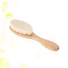 Didiseaon 3pcs Dense Wool Beard Brush Curved Handle for Grooming and Shower Use for Men and Boys and Girls Comfortable Wool Material for Beard Cleaning and Care view 3