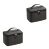 2pcs Cosmetic Storage Bag Pouch Female Women Travel Cosmetics Lady for Organizer Makeup Portable, Blackx2pcs, 14CMx2pcs view 1