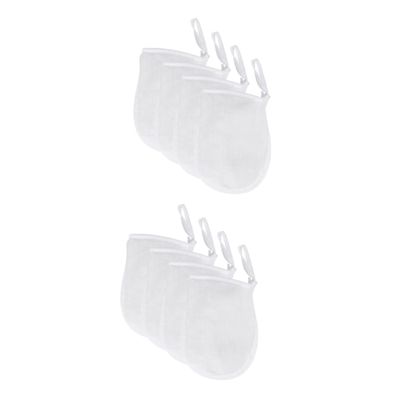 NOLITOY 8pcs Makeup Remover Puff Exfoliating Gloves Face Cleaning Gloves for Women