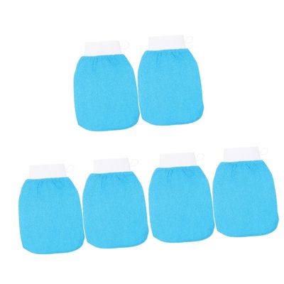Angoily 6pcs Exfoliating Mittens Girl Shower Mitts Skin Cleaning Supplies Bath Mittens