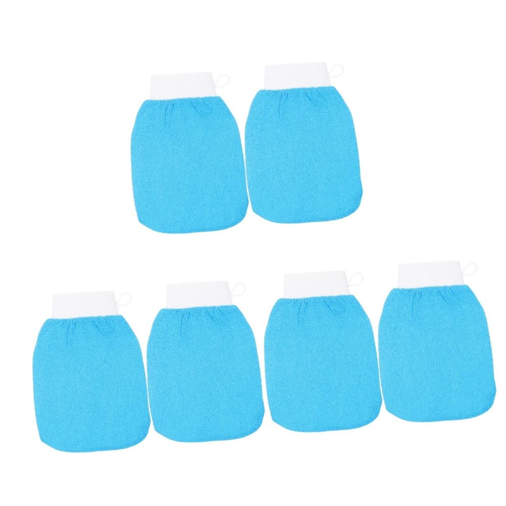 Angoily 6pcs Exfoliating Mittens Girl Shower Mitts Skin Cleaning Supplies Bath Mittens