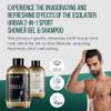 2-in-1 Body Wash Men & Shampoo Men - Sport Formula, Natural Body Wash & Hair Cleanser, 97.5% Natural Ingredients, Vegan, Refreshing & Hydrating for Active Lifestyles, 20.3 Fl Oz view 2