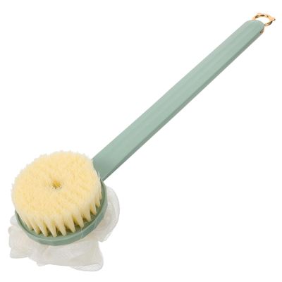 balacoo One Bathing Scrubber Long Handle Bath Brush Shower Body Brush Exfoliating Mitt for Back Feet Cellulite Massage