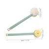 balacoo One Bathing Scrubber Long Handle Bath Brush Shower Body Brush Exfoliating Mitt for Back Feet Cellulite Massage view 2