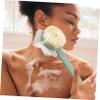 balacoo One Bathing Scrubber Long Handle Bath Brush Shower Body Brush Exfoliating Mitt for Back Feet Cellulite Massage view 4