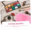 balacoo Compact Silicone Makeup Brush Cleaning Mat Easy to Use Travel-friendly Brush Cleaner Durable Stylish Design for Home Go view 3