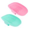 balacoo 2pcs Silicone Makeup Brush Cleaning Mats Scrub Pads for Efficient Brush Maintenance Blue Pink Durable Reusable Non-damaging for Healthy Skin Care view 1