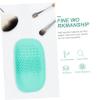 balacoo 2pcs Silicone Makeup Brush Cleaning Mats Scrub Pads for Efficient Brush Maintenance Blue Pink Durable Reusable Non-damaging for Healthy Skin Care view 2